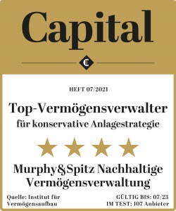 Capital Siegel - Top-Vermögensverwalter konservative Anlagestrategie 2021