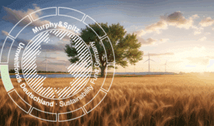 Beitragsbild zum Managementkommentar September 2025 - Landschaft mit Windrädern