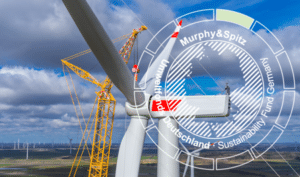 Beitragsbild zum Managementkommentar Januar 2026 - Bau eines Windrades